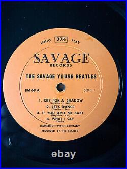 This Is The SAVAGE YOUNG BEATLES Original LP SAVAGE BM 69 MONO Hamburg 1961
