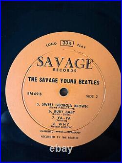 This Is The SAVAGE YOUNG BEATLES Original LP SAVAGE BM 69 MONO Hamburg 1961