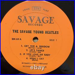 This is the. The Savage Young Beatles Vinyl BM 69 Second Issue 1965 EX/EX