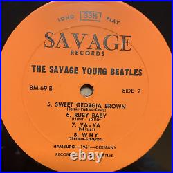 This is the. The Savage Young Beatles Vinyl BM 69 Second Issue 1965 EX/EX