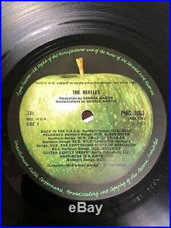 Top Copy! The Beatles-the White Album Uk Vinyl Lp 1st Press Top Loader #0004642