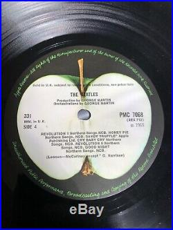 Top Copy! The Beatles-the White Album Uk Vinyl Lp 1st Press Top Loader #0004642