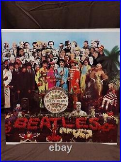 Vintage 1967 Beatles Sgt Peppers Lonely Hearts Club Band Vinyl Record + Insert
