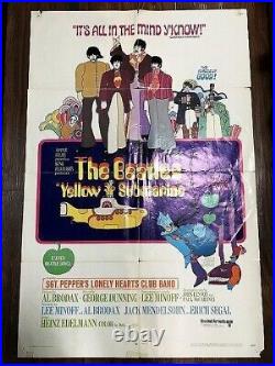 Vintage Poster THE BEATLES YELLOW SUBMARINE (US 1st PRINT)