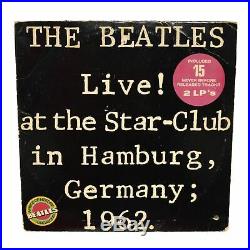 Vintage THE BEATLES RECORD LIVE AT THE STAR-CLUB. GERMANY 1962 with Red Vinyl